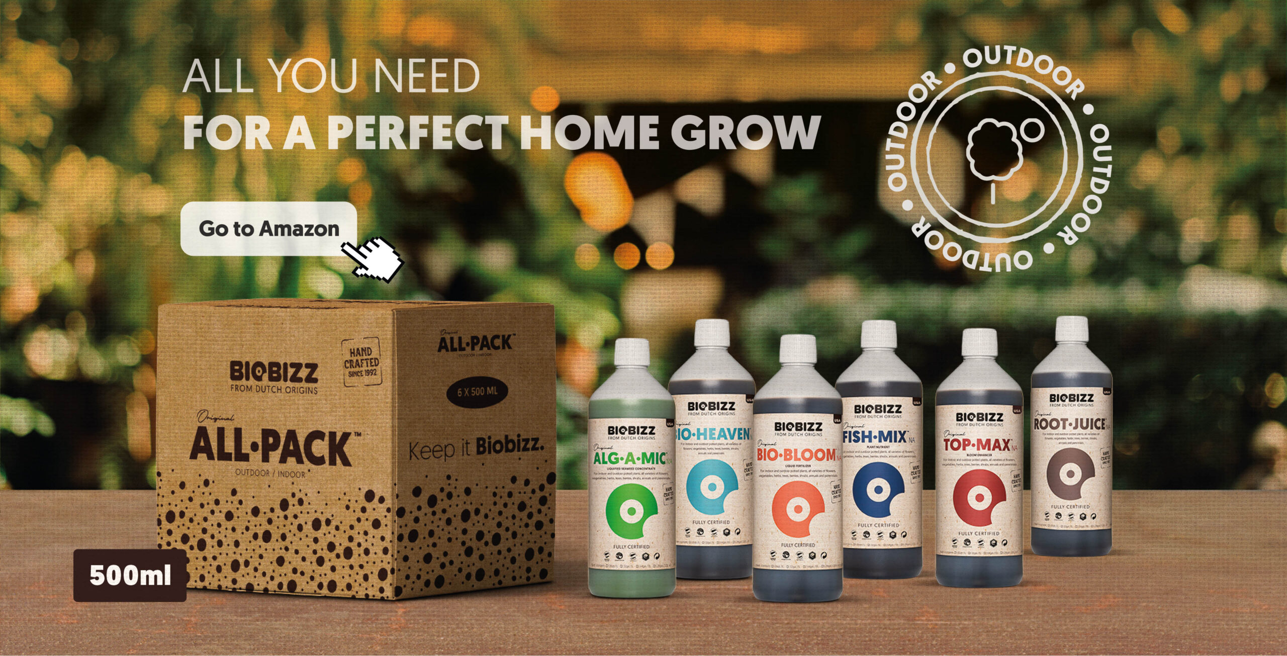 Biobizz growing range, available on Amazon
